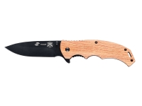 Нож складной Stinger, 120 мм, (чёрный), материал рукояти: дерево/сталь (коричневый) Нож складной Stinger, 120 мм, (чёрный), материал рукояти: дерево/сталь (коричневый)