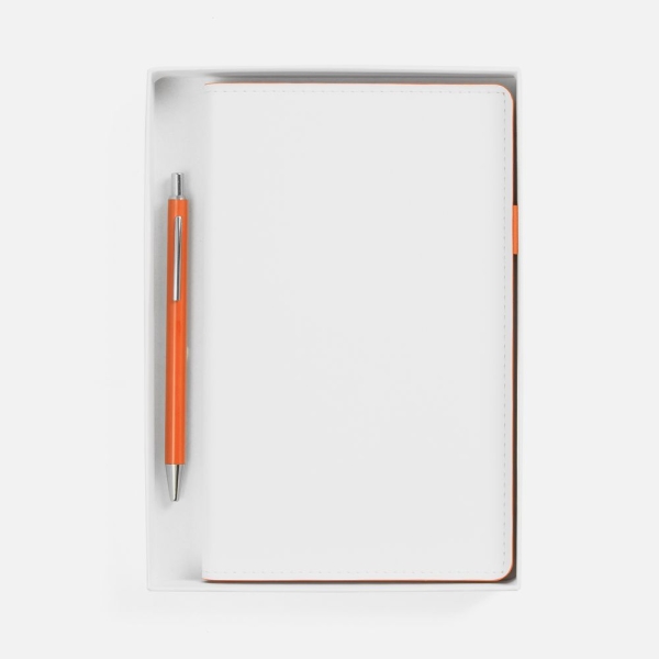 Набор White Shall, бело-оранжевый