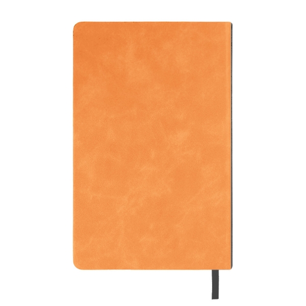 Ежедневник недатированный Muse, зеленый, А5, с декоративной коричневой полосой, блок в линейку