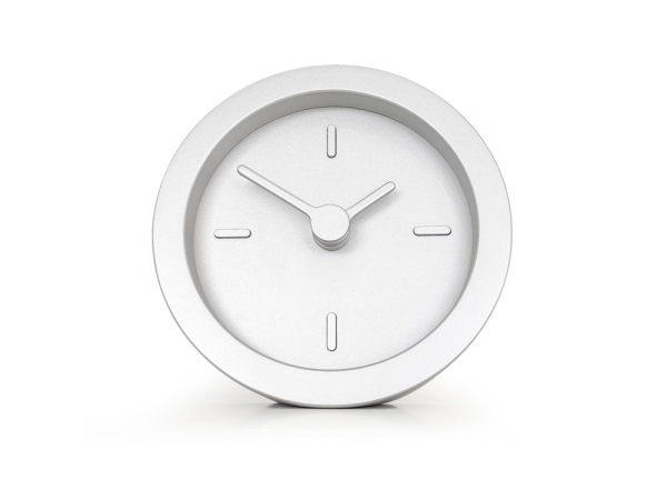 Часы настольные "Sparky" XXS, серебристые