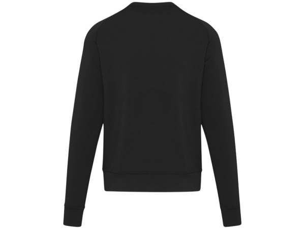 Yukon унисекс интерлок спортивный свитер с круглым вырезом - Сплошной черный