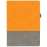 Ежедневник Horizon, недатированный, серый с оранжевым