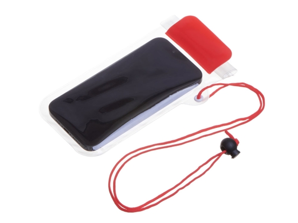 Влагостойкий чехол "Repel", красный прозрачный