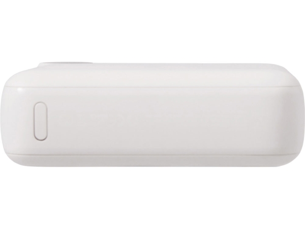 Внешний аккумулятор со встроенным кабелем «Liri», QC/PD, 10000 мАч, теплый белый