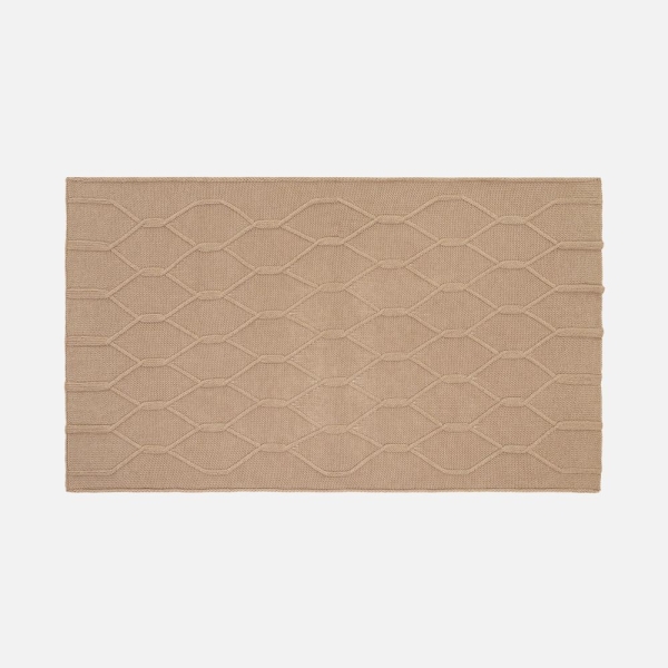 Плед Curve Verve, бежевый меланж