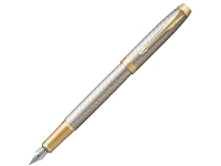Перьевая ручка Parker IM Premium Warm Silver (grey)  GT, перо: F, цвет чернил: blue, в подарочной упаковке. Перьевая ручка Parker IM Premium Warm Silver (grey)  GT, перо: F, цвет чернил: blue, в подарочной упаковке.