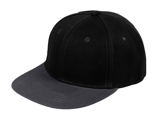 Бейсболка с прямым козырьком «Los Angeles 2.0», черный/серый меланж