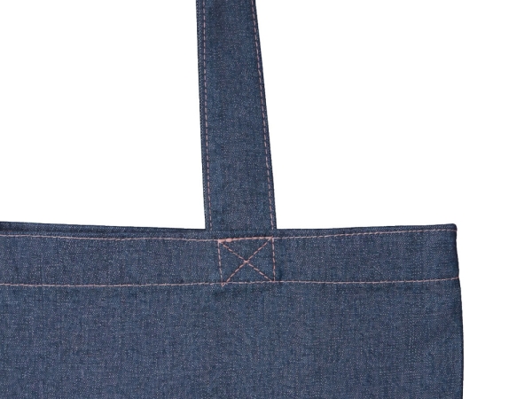 Джинсовая сумка-шоппер "Indigo"  с широкими лямками