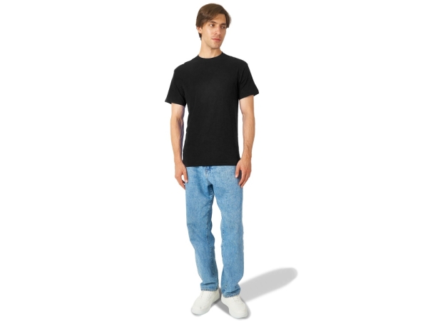 Футболка из джерси с протяжками «Portofino» унисекс, черный