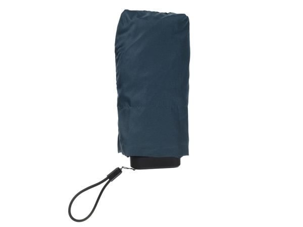 Зонт складной женский TORBER, механика, 5 сложений, синий, каркас алюминий, эпонж, пластиковая ручка, диаметр 91 см