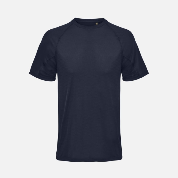 Футболка спортивная унисекс Vortex, темно-синяя