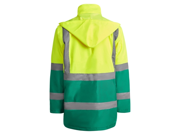 Парка "Merak" мужская, лиственный/неоновый желтый