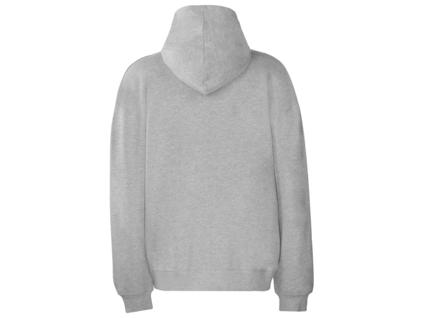 Толстовка оверсайз с капюшоном на молнии «Monaco», серый меланж