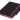 Блокнот Noir Edge среднего размера, черный/розовый