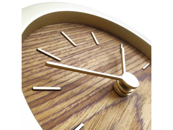 Часы настенные "Gracie" XS, натуральные с золотистым