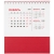Календарь настольный Datio, красный