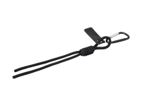 Брелок-веревочка на карабине, черный Брелок-веревочка на карабине, черный