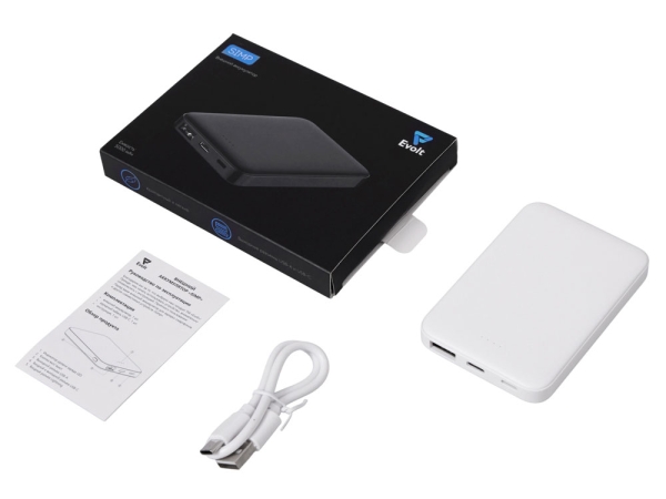 Внешний аккумулятор «Simp», 5000 мАч, белый