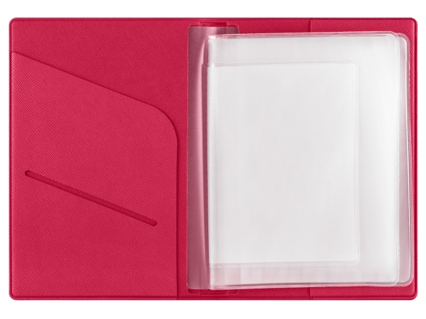 Классическая обложка для автодокументов "Favor", фуксия