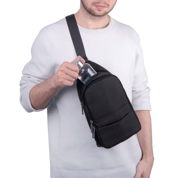 Сумка на плечо CORE, серый, 100% полиэстер