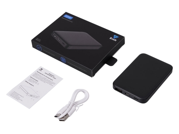 Внешний аккумулятор «Simp», 5000 мАч, черный