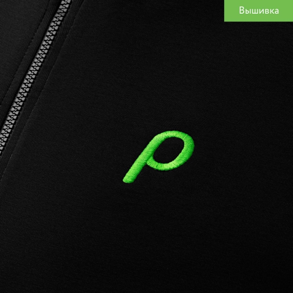 Толстовка на молнии ASTIN черная, размер S/M