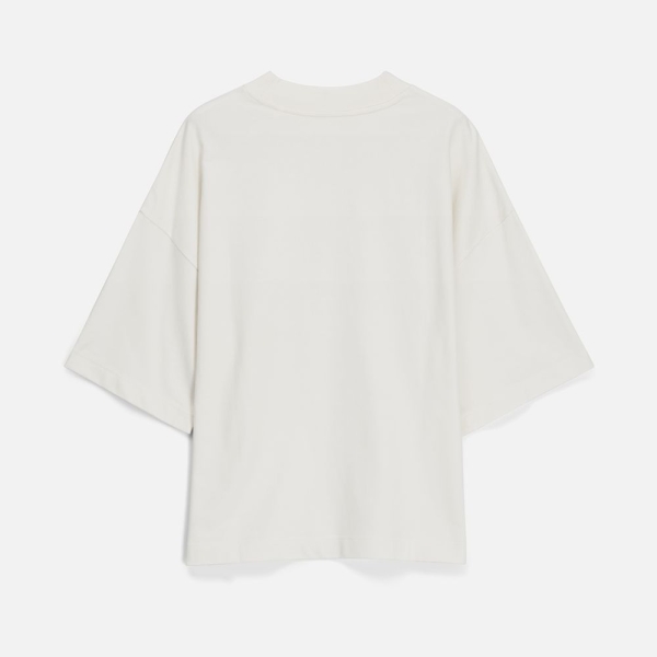 Футболка оверсайз унисекс T9, молочно-белая