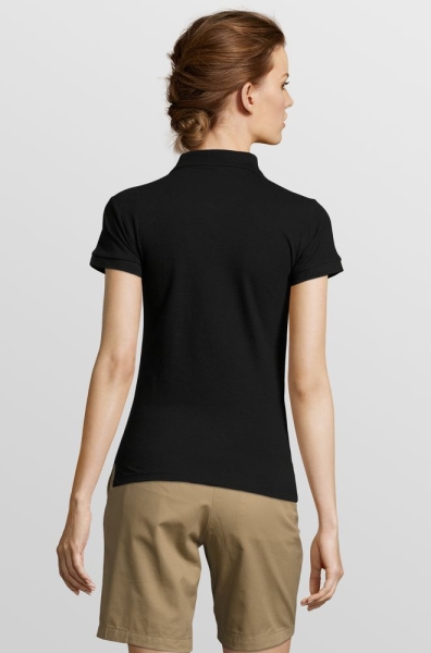Рубашка поло женская People 210, черная
