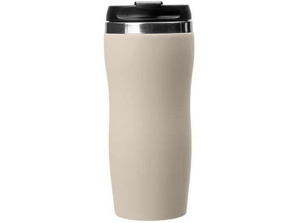 Термокружка "Mony Steel" 350 мл, soft touch, бежевый
