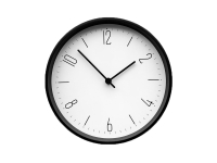 Часы настенные "Lander" S, белые с черным Часы настенные "Lander" S, белые с черным