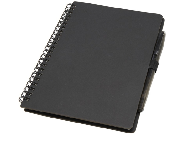 Slate многоразовый набор из блокнота в мягкой обложке и ручки - сплошной черный