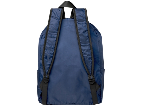 Складной рюкзак EcoFold объемом 15 л из переработанного ПЭТ-пластика - Темно - синий