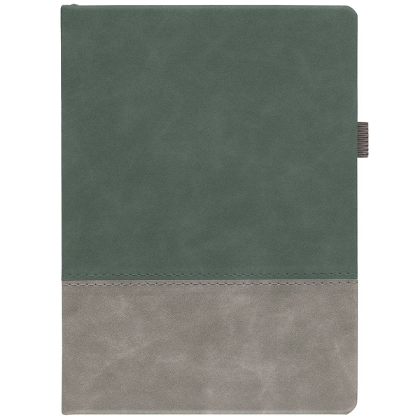 Ежедневник Horizon, недатированный, серый с зеленым