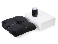 Подарочный набор «Dreamy hygge» 2.0 с пледом и термокружкой, черный Подарочный набор «Dreamy hygge» 2.0 с пледом и термокружкой, черный