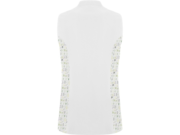 Жилет "Aldany", белый/растительный принт