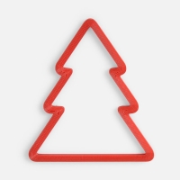 Подвеска «Елочка», 3D-печать, красная Подвеска «Елочка», 3D-печать, красная