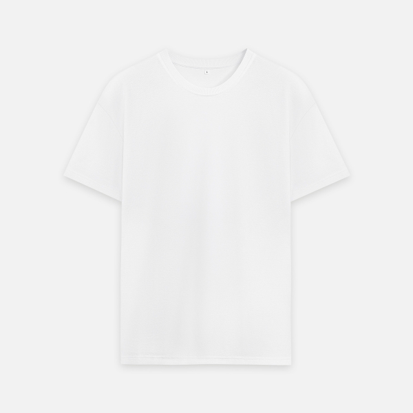 Футболка унисекс премиум AURA, 100% хлопок 200гр. белый, размер M/L