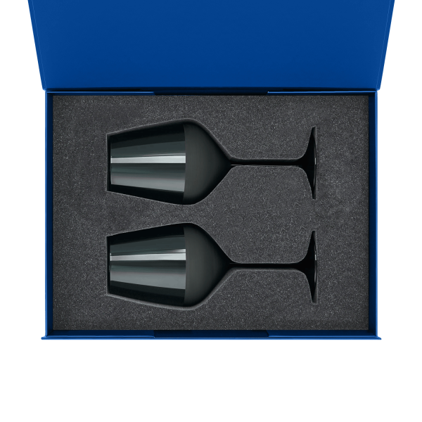 Подарочный набор 2 бокала для вина Эмеральд (Emerald) в синей коробке