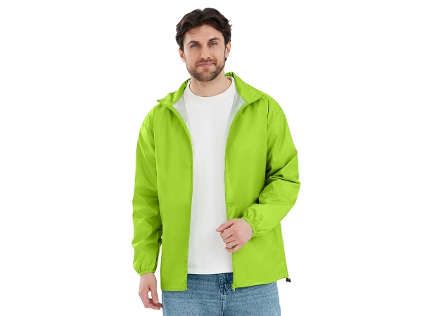 Ветровка "Miami 2.0" мужская с чехлом, зеленое яблоко
