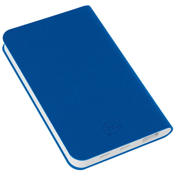 Универсальный аккумулятор "Softi" (5000mAh),белый, 7,5х12,1х1,1см, искусственная кожа, пластик