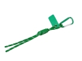 Брелок-веревочка на карабине, зеленый