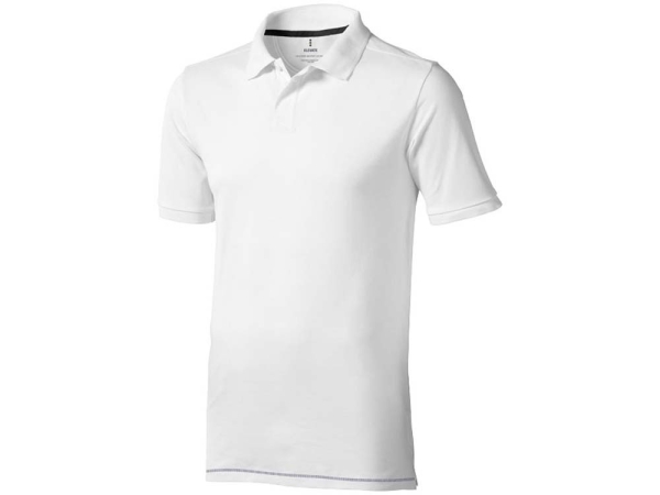 Рубашка поло Calgary мужская, белый/темно-синий