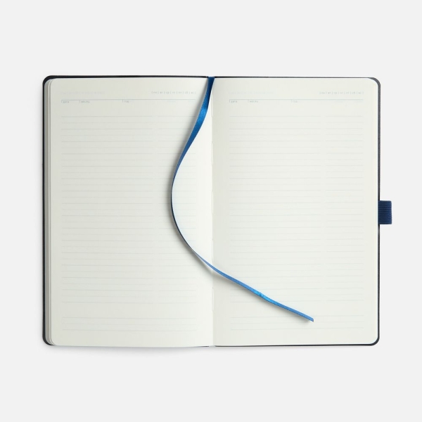 Ежедневник Lungo, недатированный, темно-синий