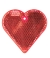 Пешеходный светоотражатель «Сердце», красный