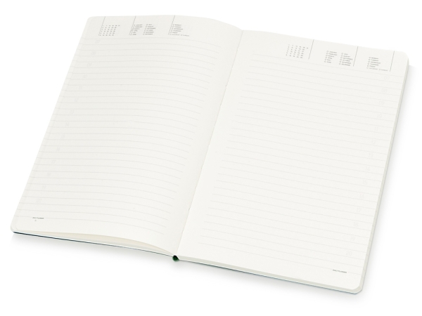 Ежедневник А5 недатированный «Megapolis Velvet Flex», зеленый