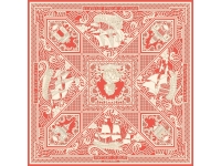 Платок "Русская резьба по кости"