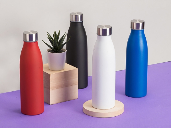 Стальная бутылка "Rely", 650 мл, белый, off white