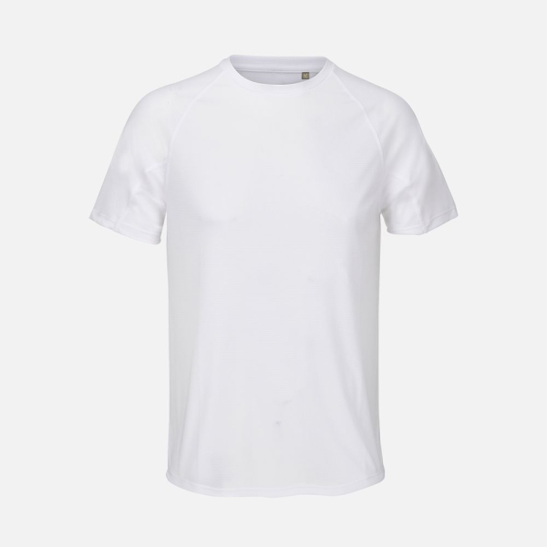 Футболка спортивная унисекс Vortex, белая