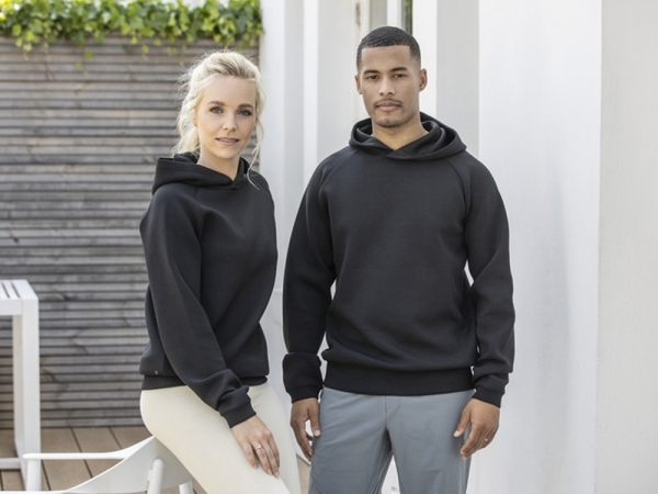 Danali унисекс интерлок спортивная толстовка - Сплошной черный