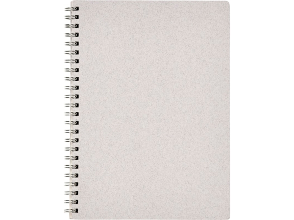 Блокнот Bianco формата A5 на гребне, белый